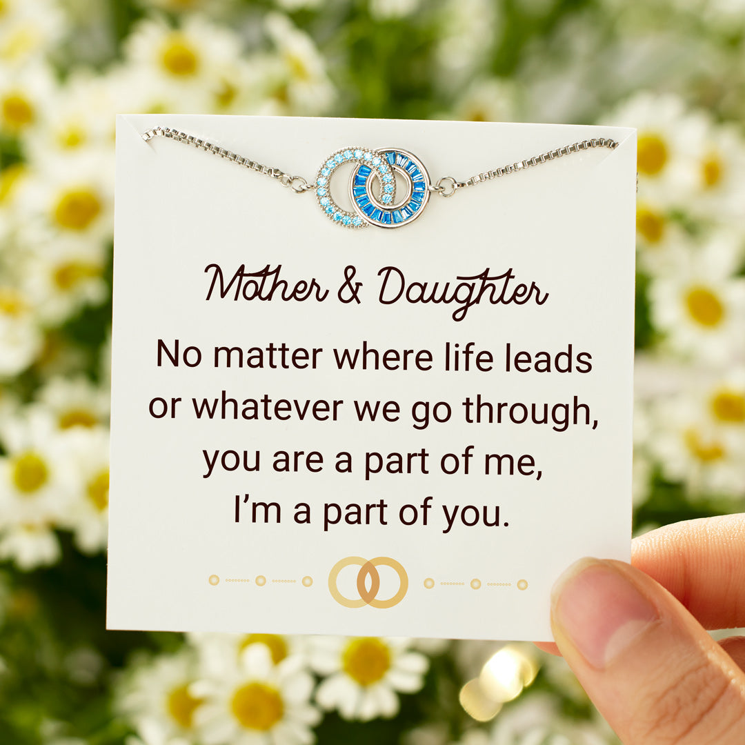 💝Mother & Daughter Link Circles Bracelet