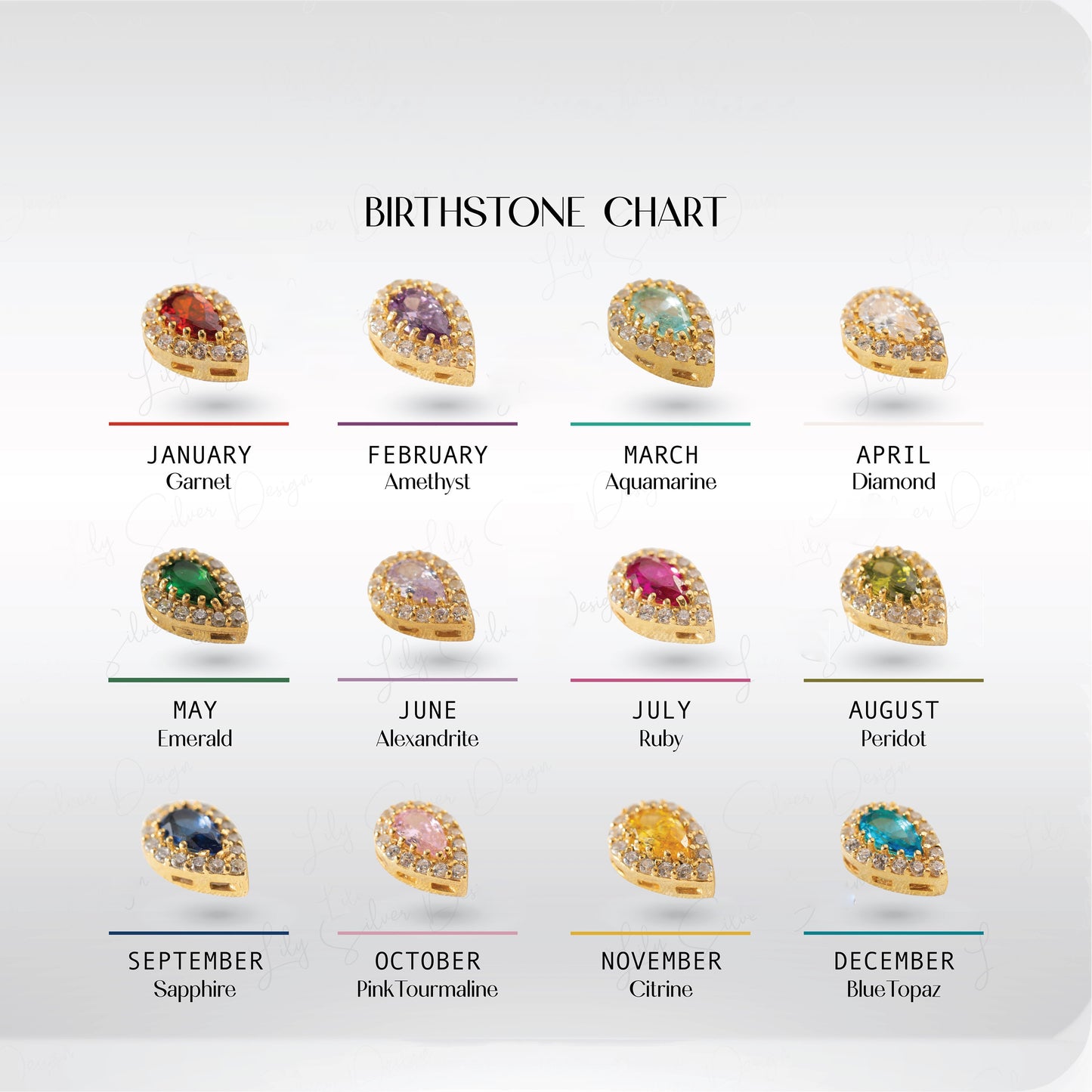 Customed Family Birthstone Bracelet