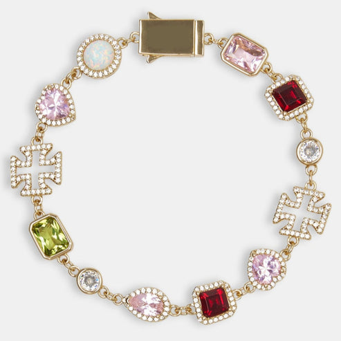 Pink Heart Multi Gem Set