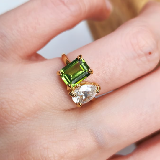 Enchanting Dual Birthstone Ring