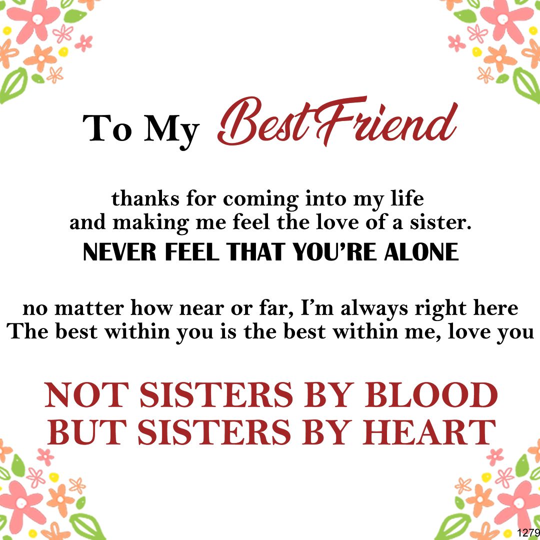 Not Sisters By Blood But Sisters By Heart Bracelet