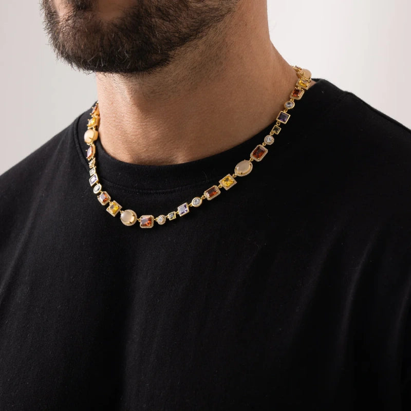 18K Gold AAA Cubic Zirconia Gemstone Set