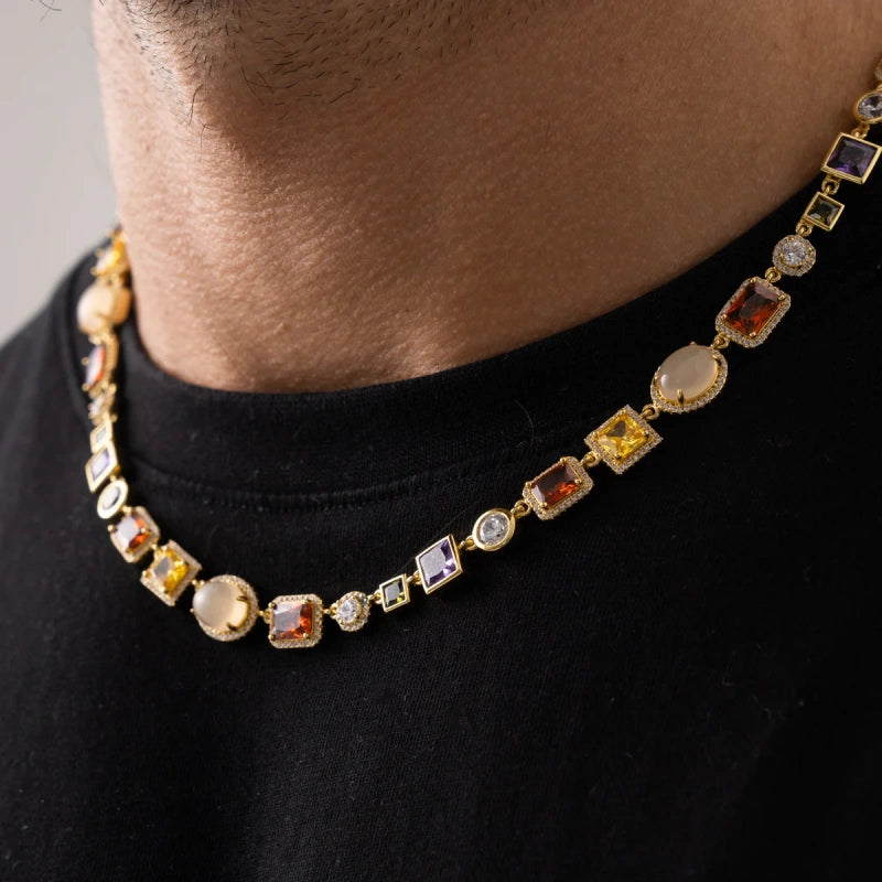 18K Gold AAA Cubic Zirconia Gemstone Set