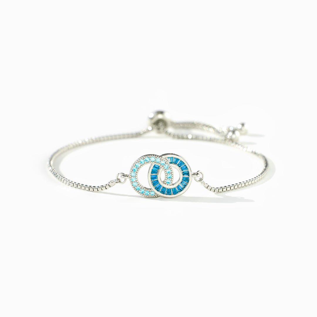 💝Bracelet Cercles à Maillons Mère et Fille 