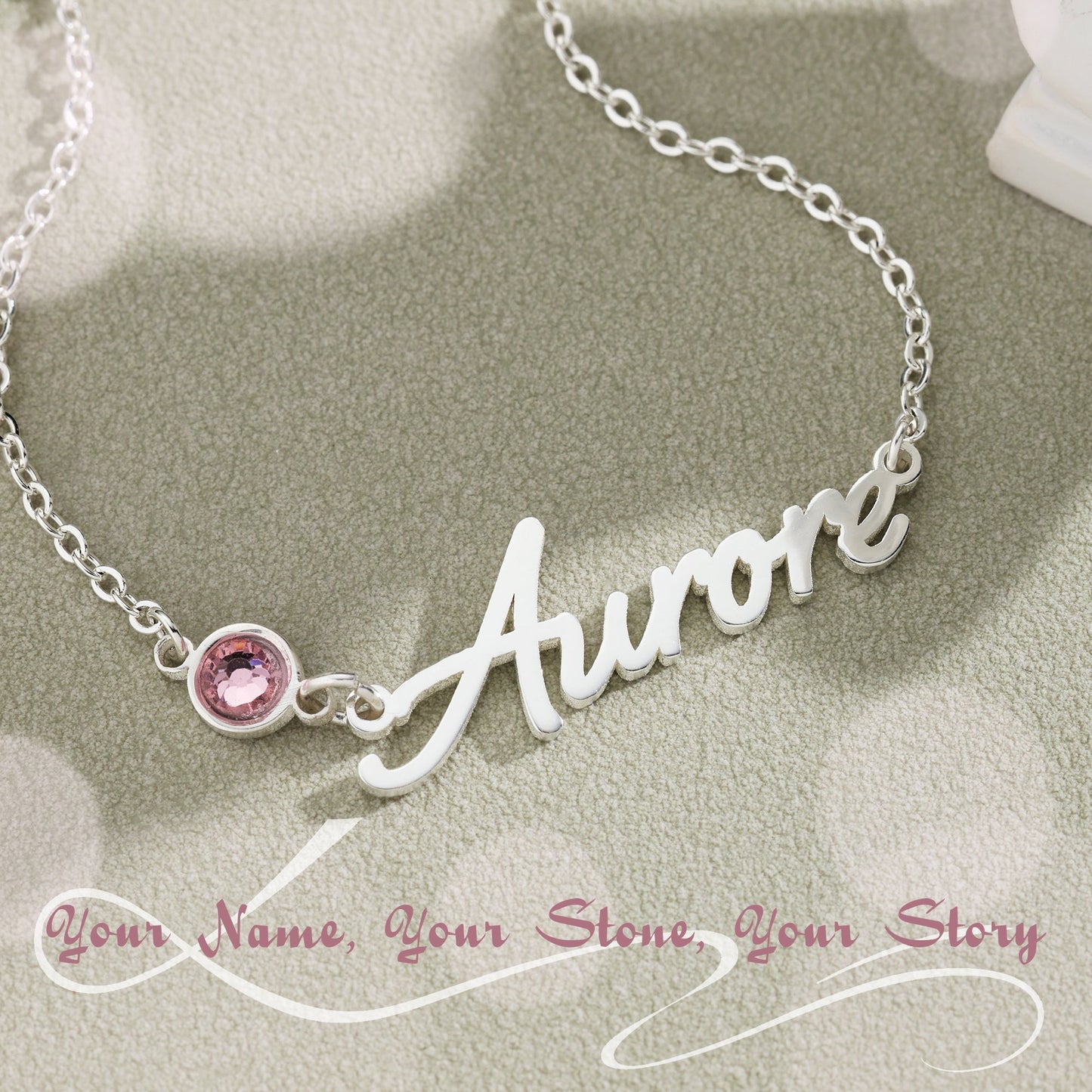 Name & Birthstone Bracelet 💖