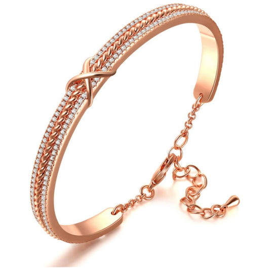 Adjustable 14K Gold Plated Infinity Heart Bracelet 💖