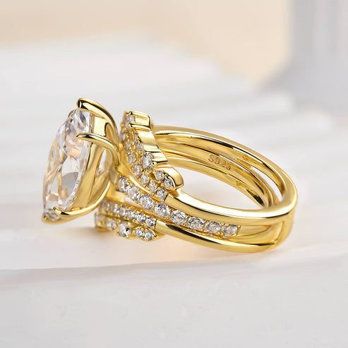 Marquise Two-in-one Cut Insert Ring Set