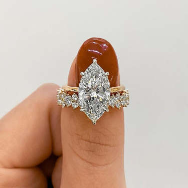 2 Pcs Special Marquise Cut Ring Set