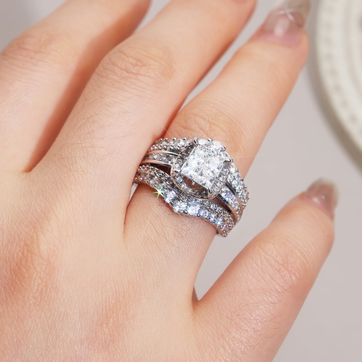 Square Five-in-One Ring 💓