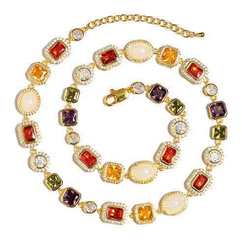 Rainbow Motif Gemstone Set
