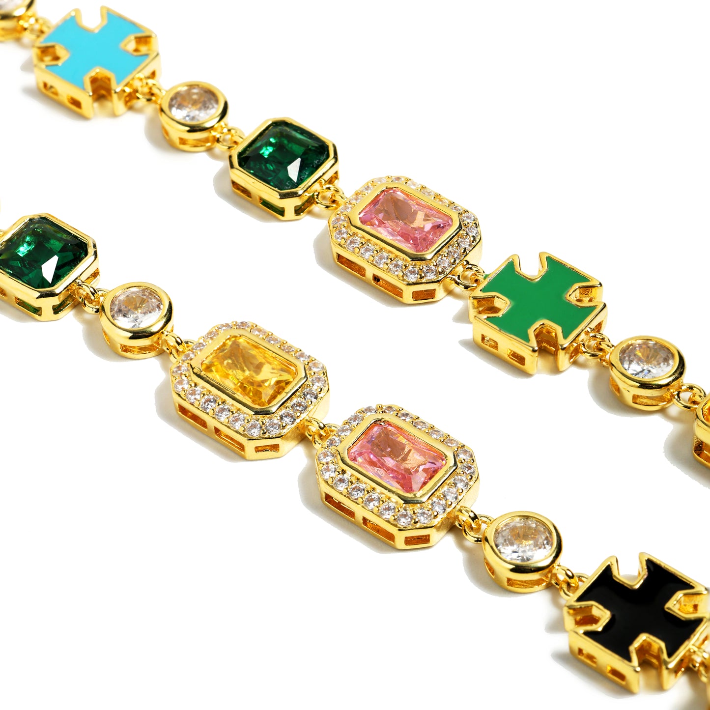 Multicolored Motif Timeless Elegance Bracelet