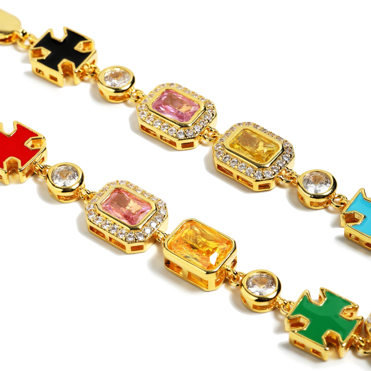 Multicolored Motif Timeless Elegance Bracelet
