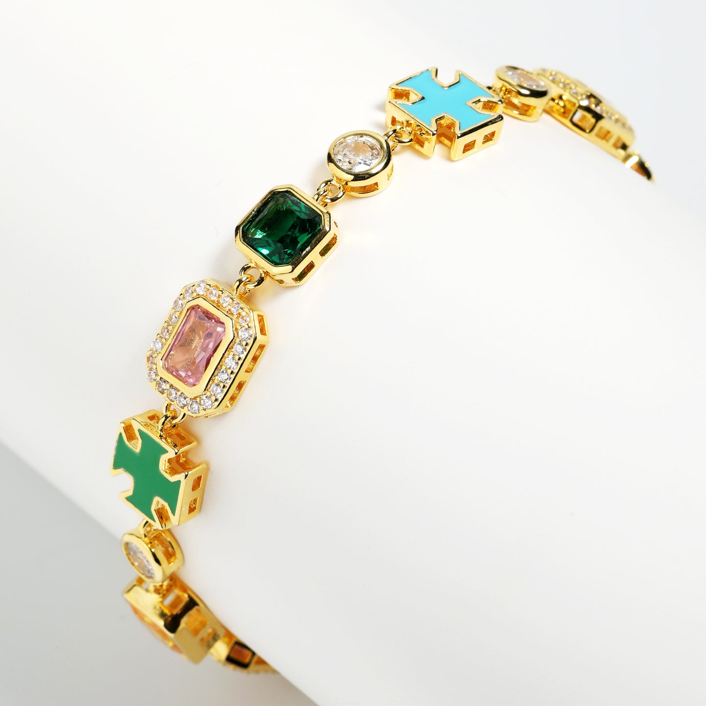 Multicolored Motif Timeless Elegance Bracelet