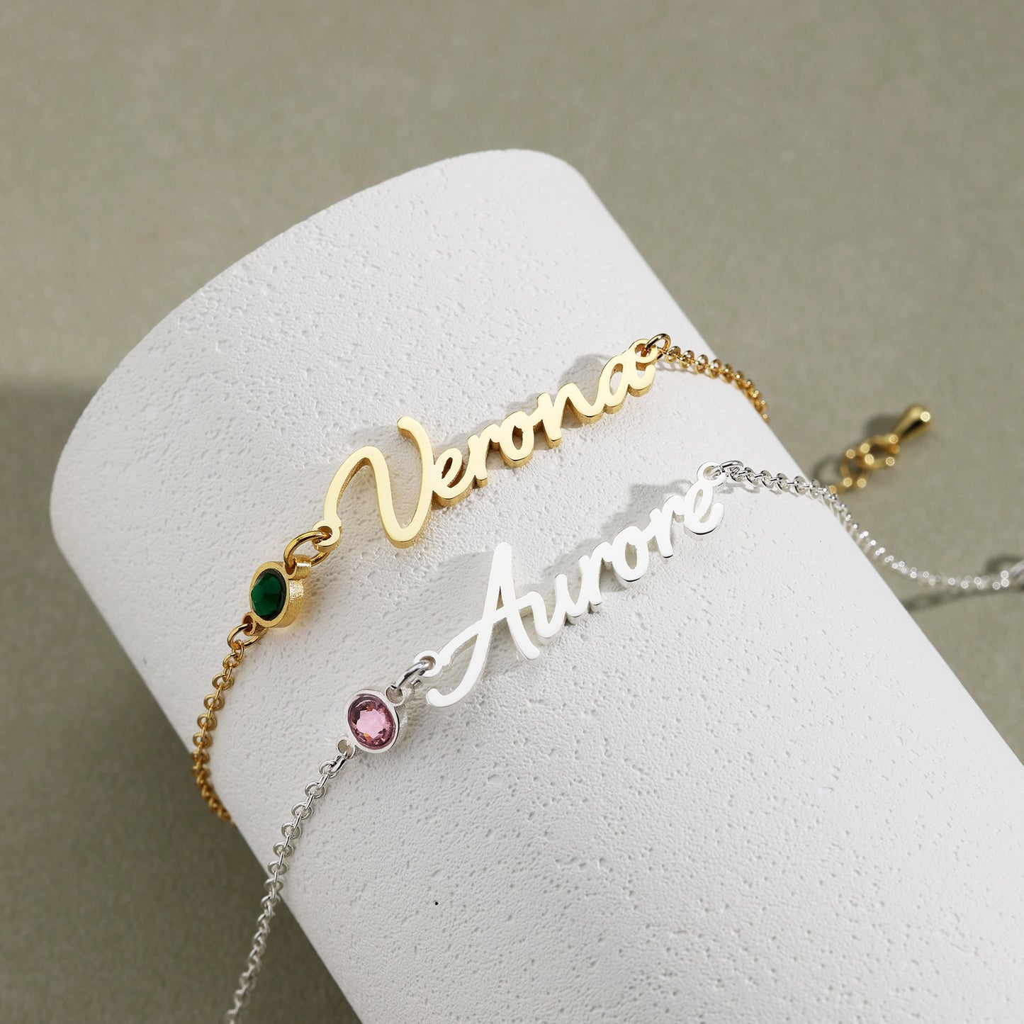 Name & Birthstone Bracelet 💖