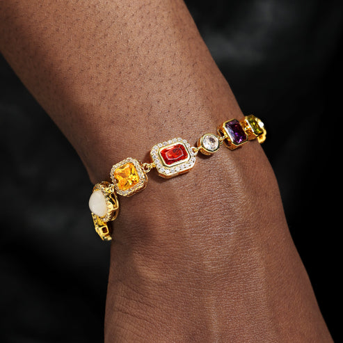 Rainbow Motif Gemstone Set