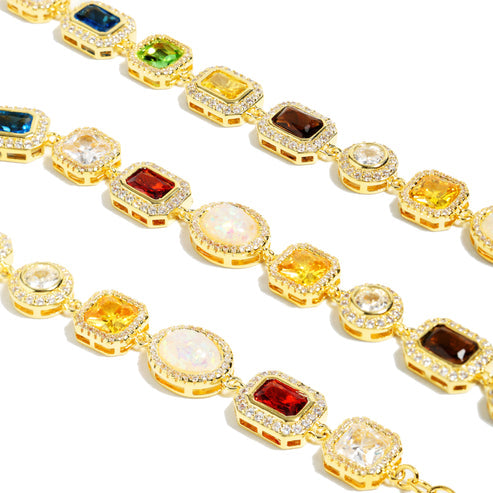 Collier de pierres précieuses glacées ❄️ 