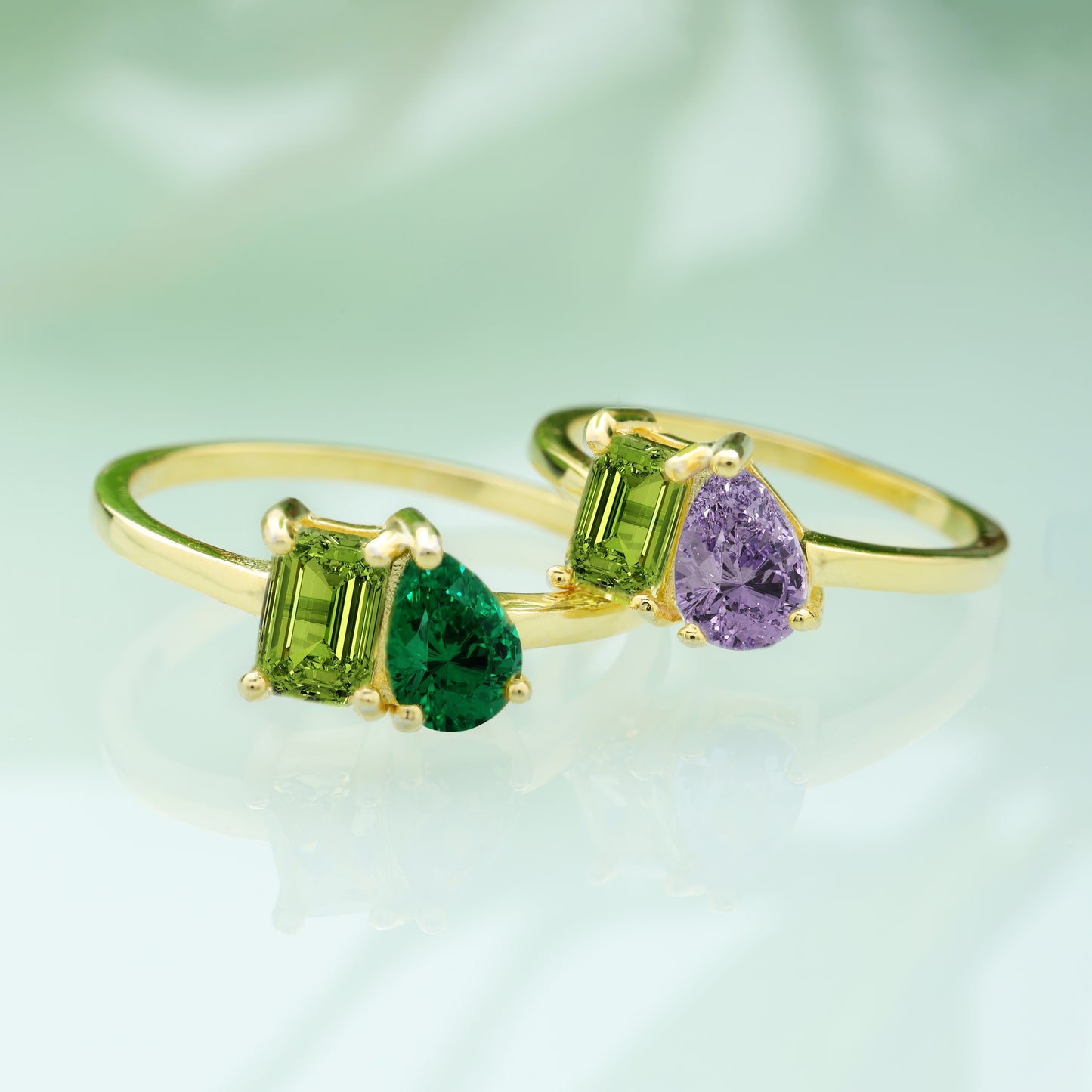 Enchanting Dual Birthstone Ring