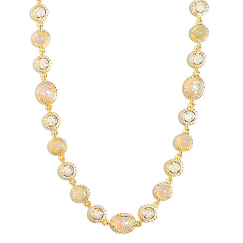 Aurora Whisper Gemstone Necklace