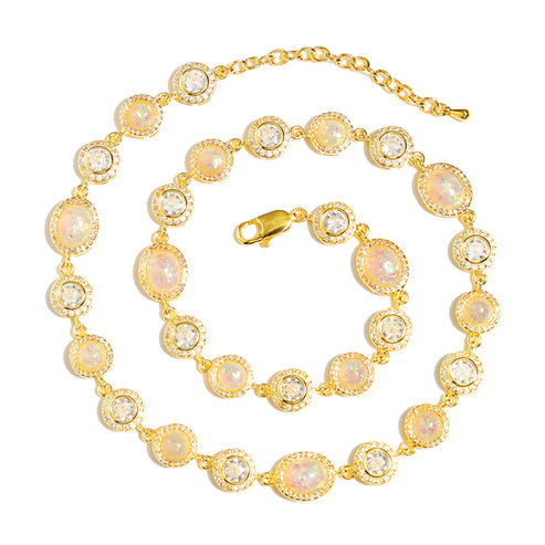 Collier de pierres précieuses glacées ❄️ 