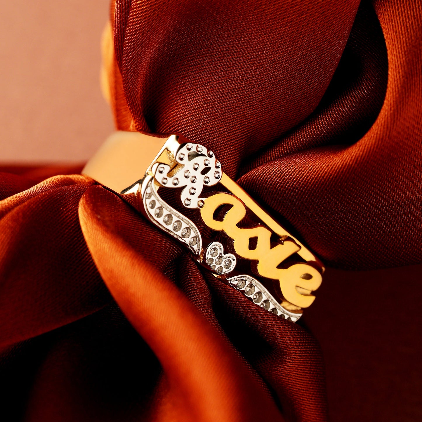 Bague avec nom personnalisé❤️ 