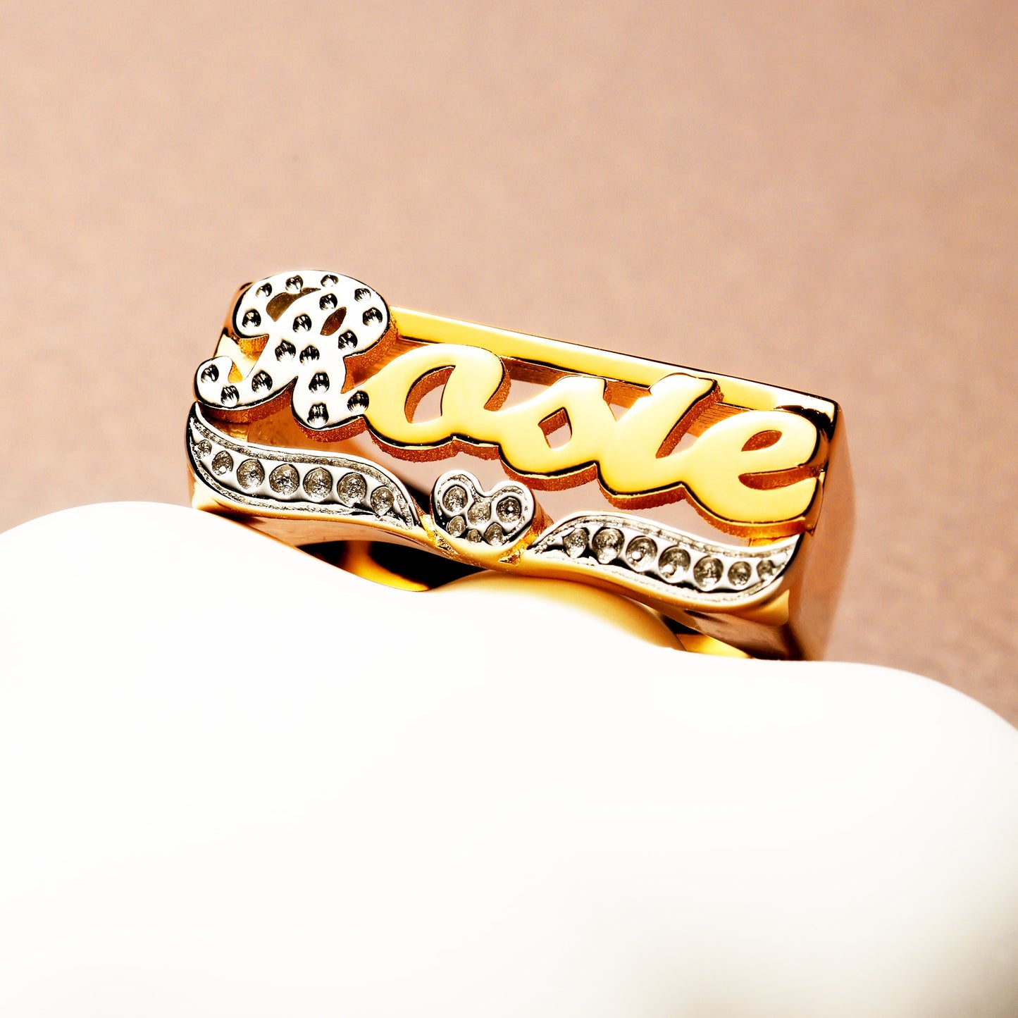 Bague avec nom personnalisé❤️ 