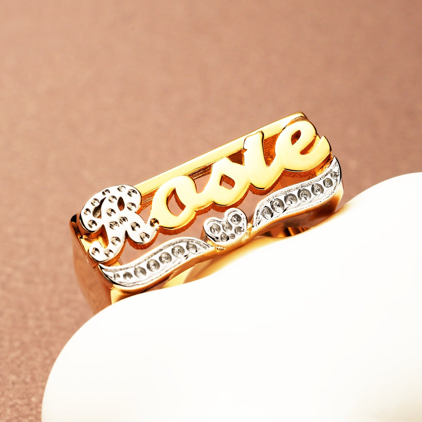 Bague avec nom personnalisé❤️ 