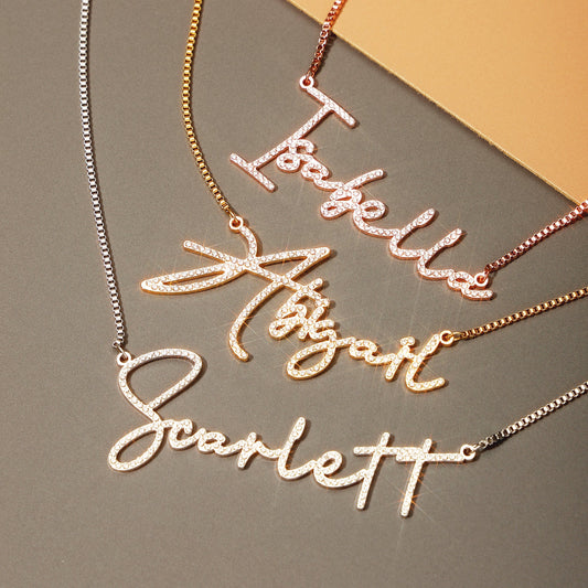 Custom Artistic Font Name Necklace