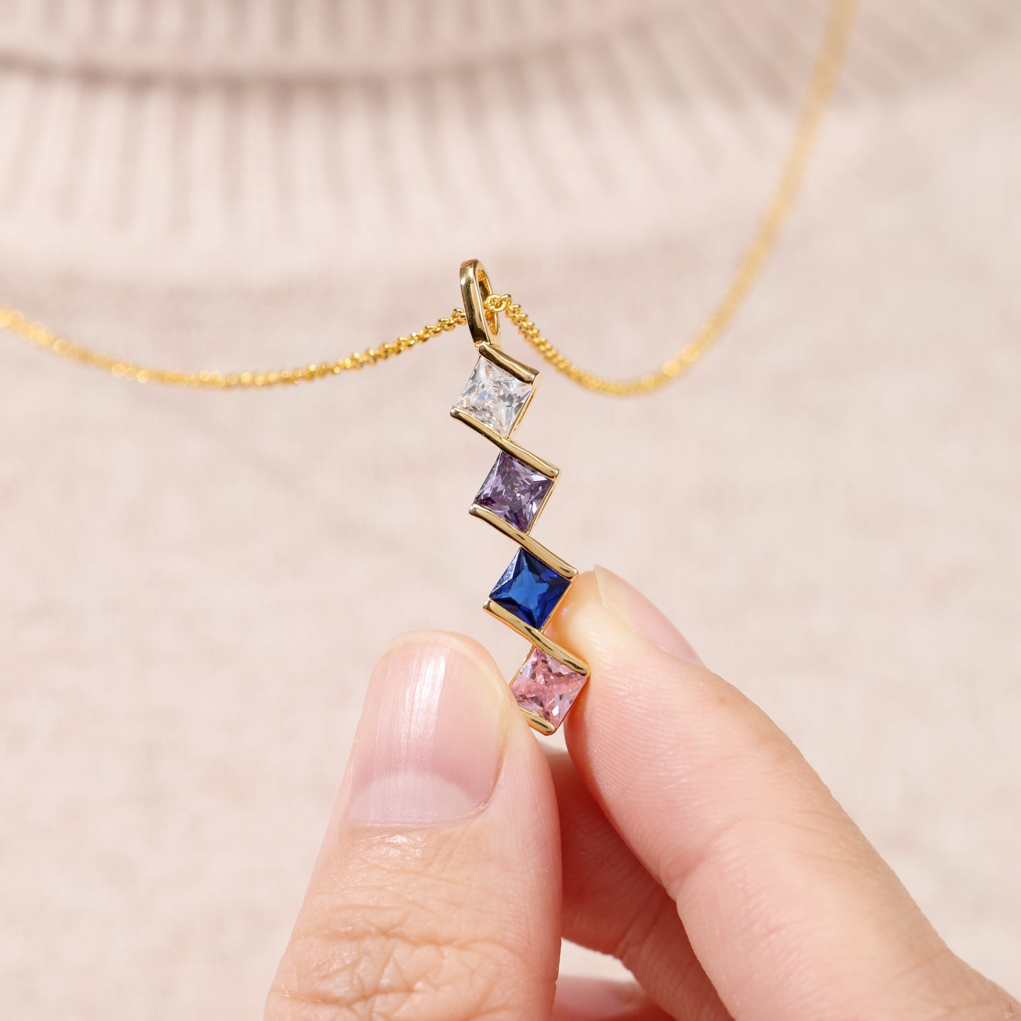 Multi Birthstone Necklace