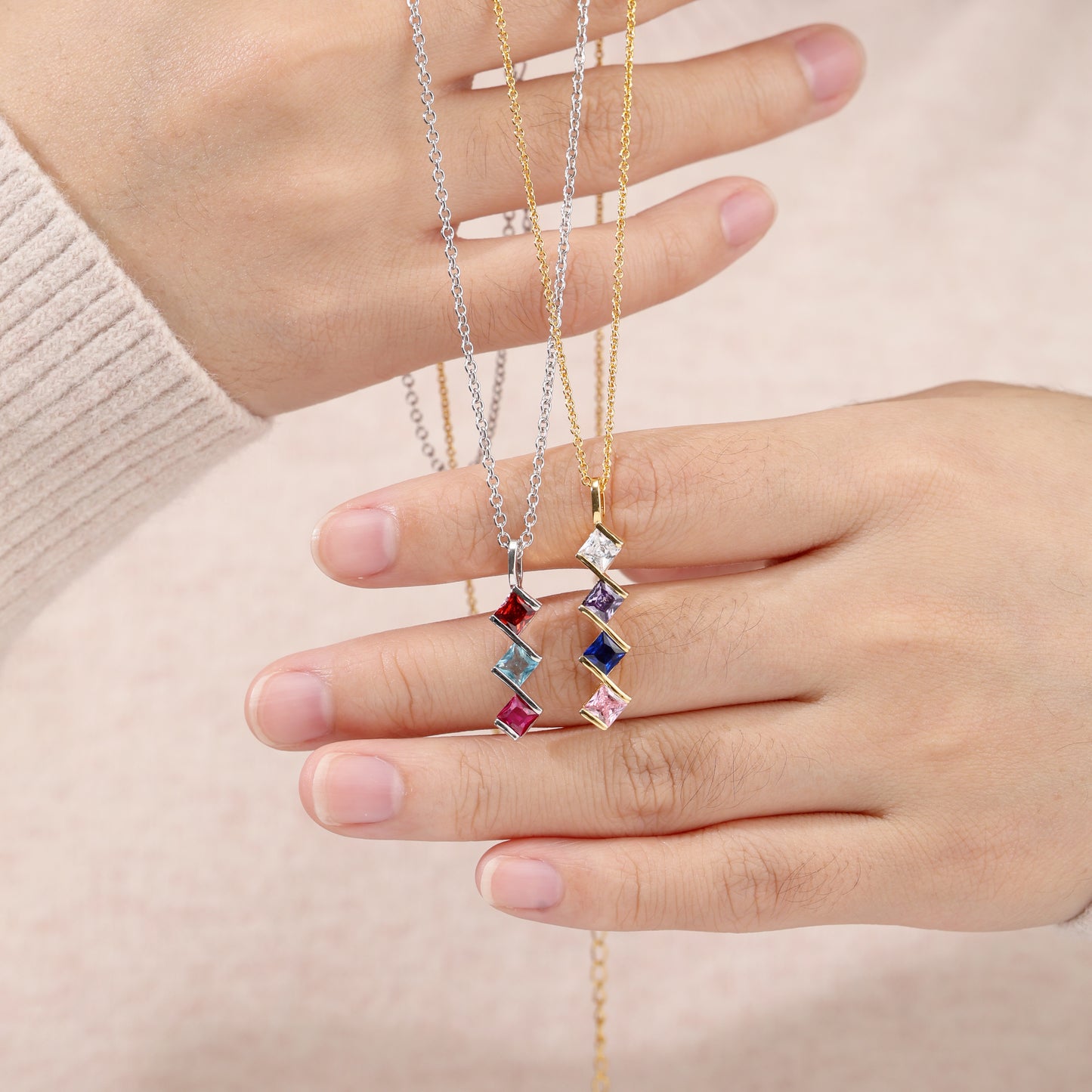 Multi Birthstone Necklace
