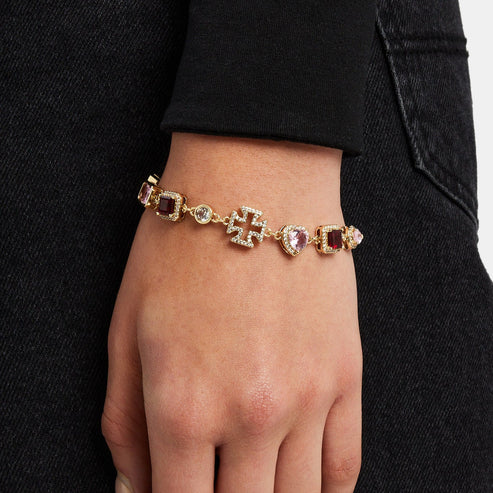 Pink Heart Multi Gem Set