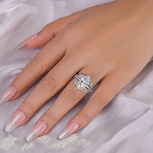 Marquise Two-in-one Cut Insert Ring Set