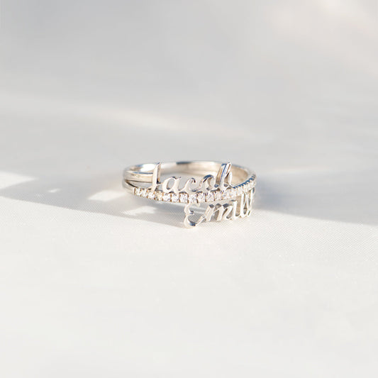 Personalized 1-6 Names Ring♥️