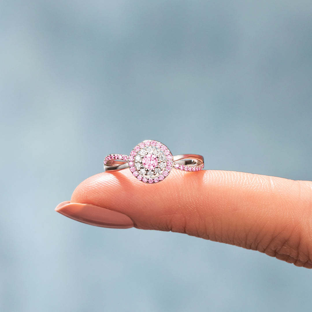 Custom Two Color Birthstone Ring
