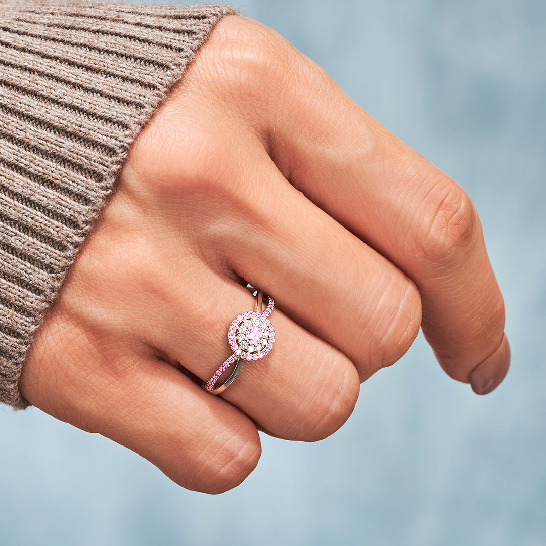 Custom Two Color Birthstone Ring