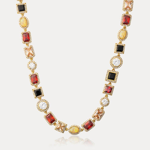 18K Gold AAA Royal Gemstone Set