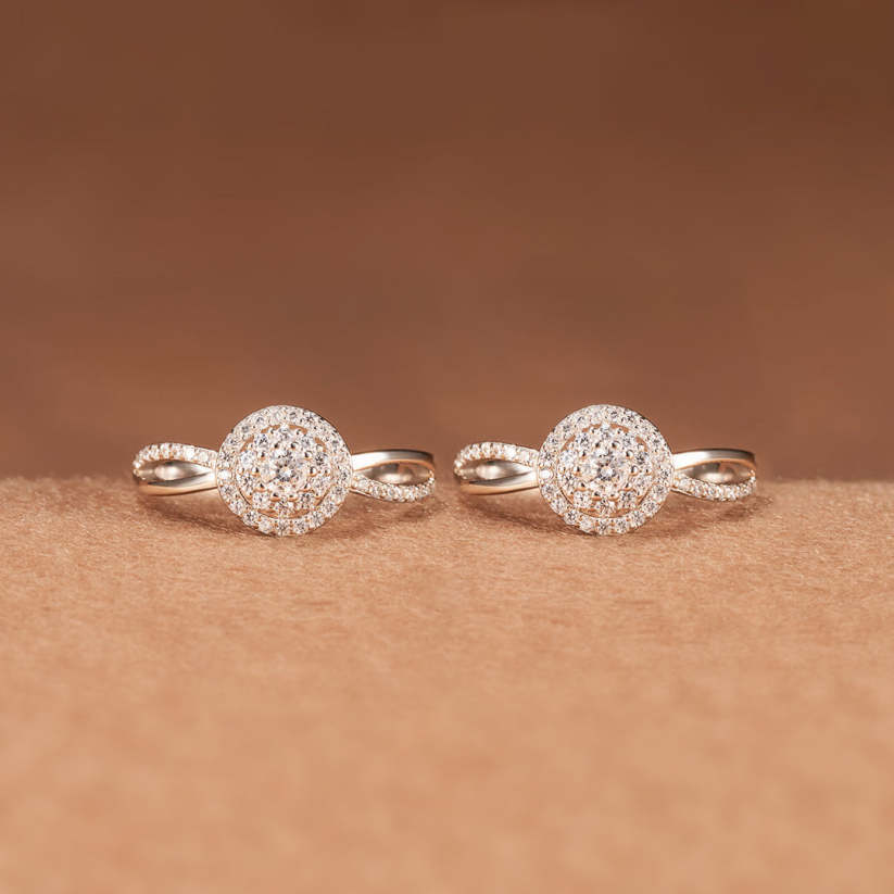 Bague avec pierre de naissance bicolore 