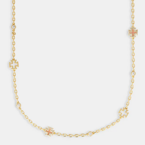 Pink Agate Motif Rolo Gemstone Set
