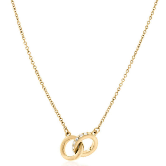 Interlinked Crystal Necklace