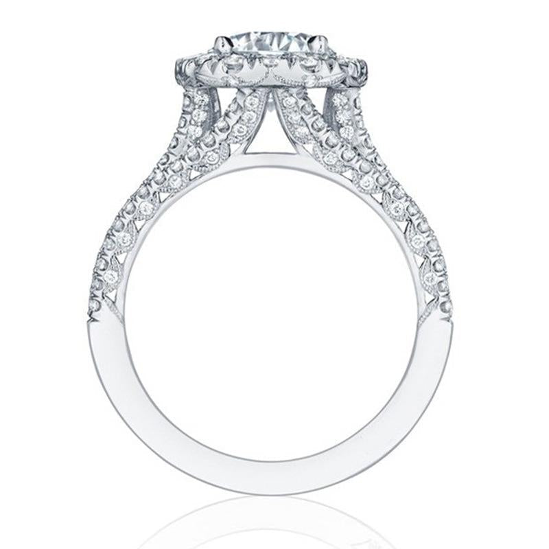 Bague pavée en argent sterling S925 à 3 rangées 