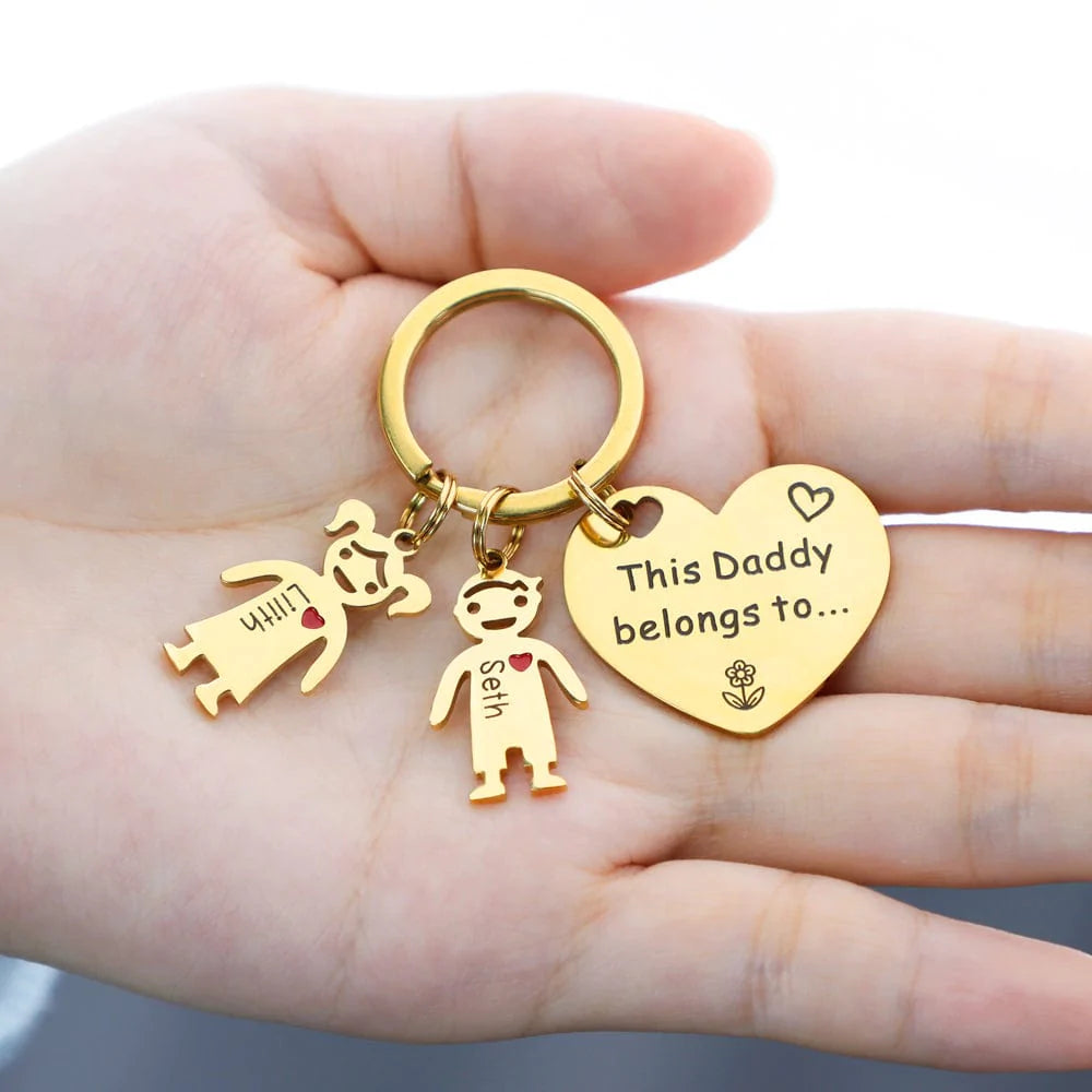 Personalized Family Name Keychain