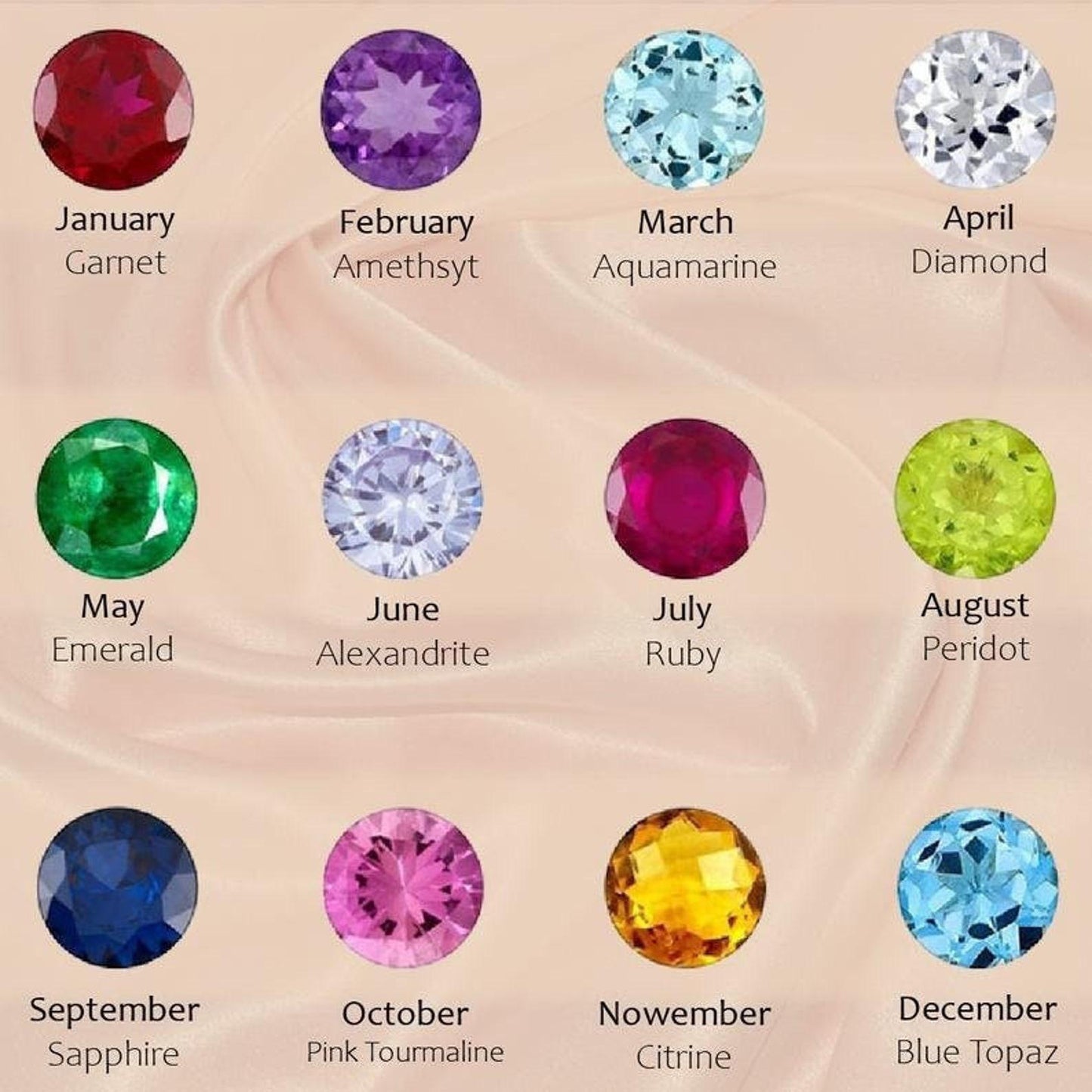 Personalized Birthstone Bracelet