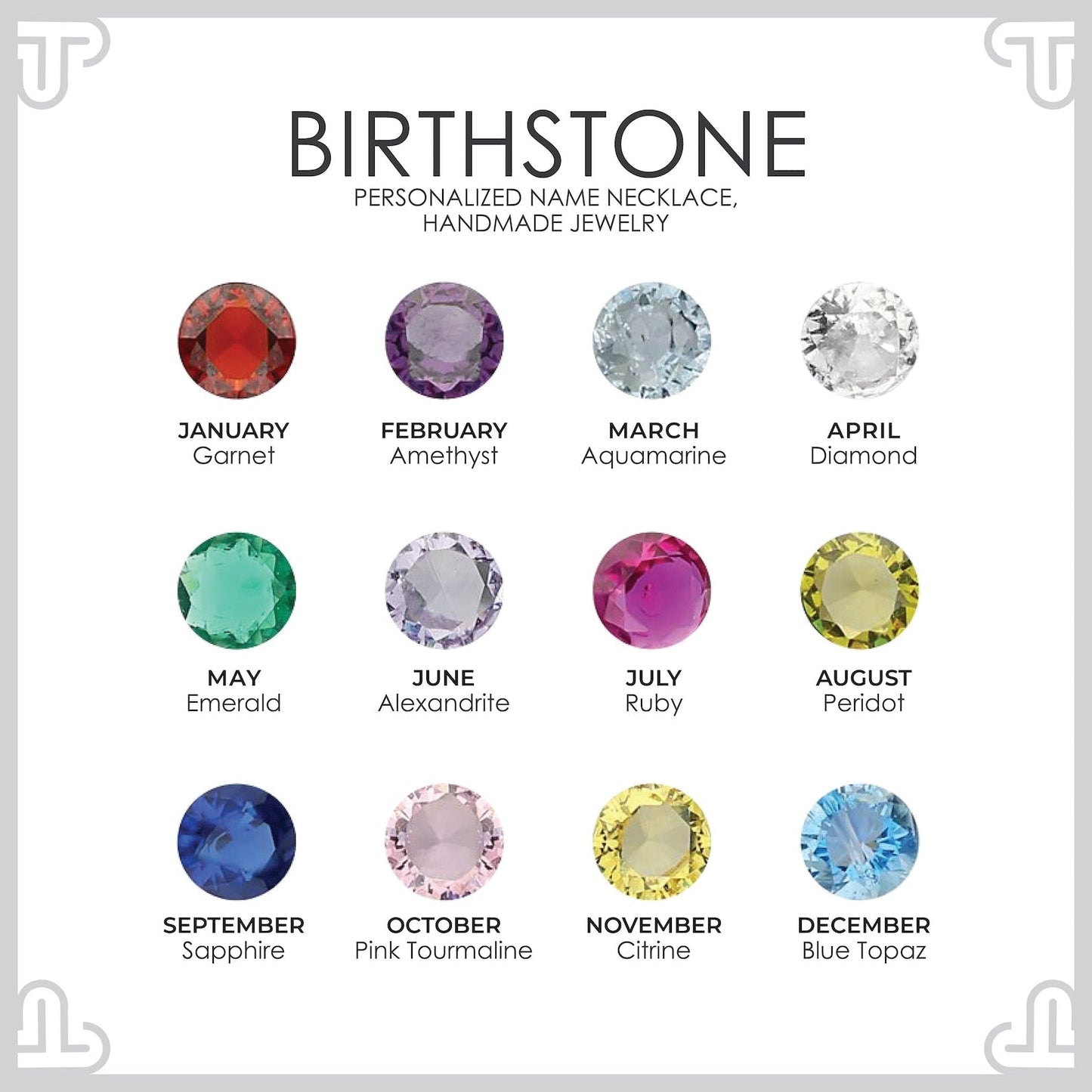 Name & Birthstone Bracelet 💖