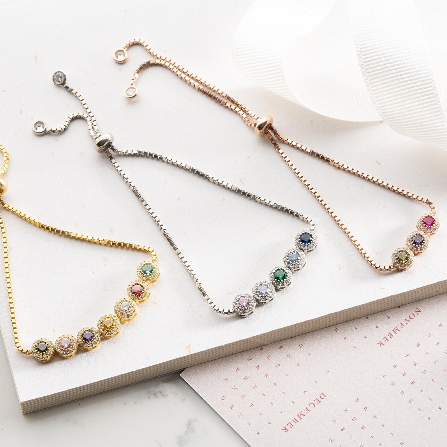 Personalized Birthstone Bracelet