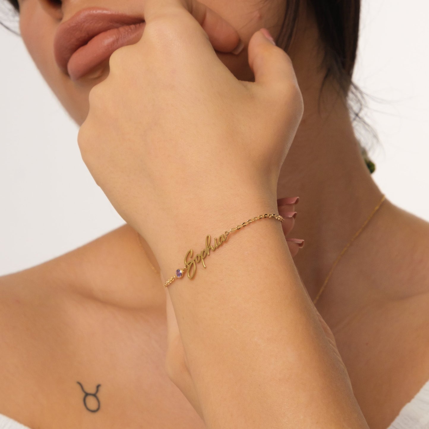 Name & Birthstone Bracelet 💖