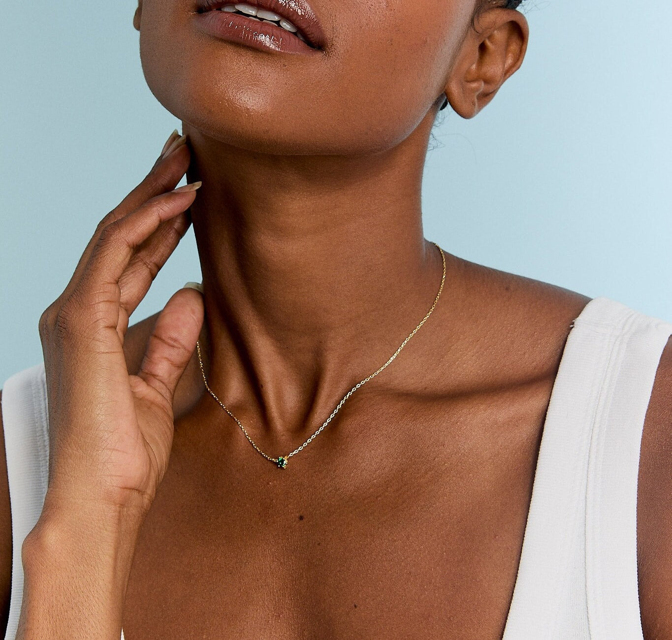 Collier personnalisé avec pierre de naissance familiale