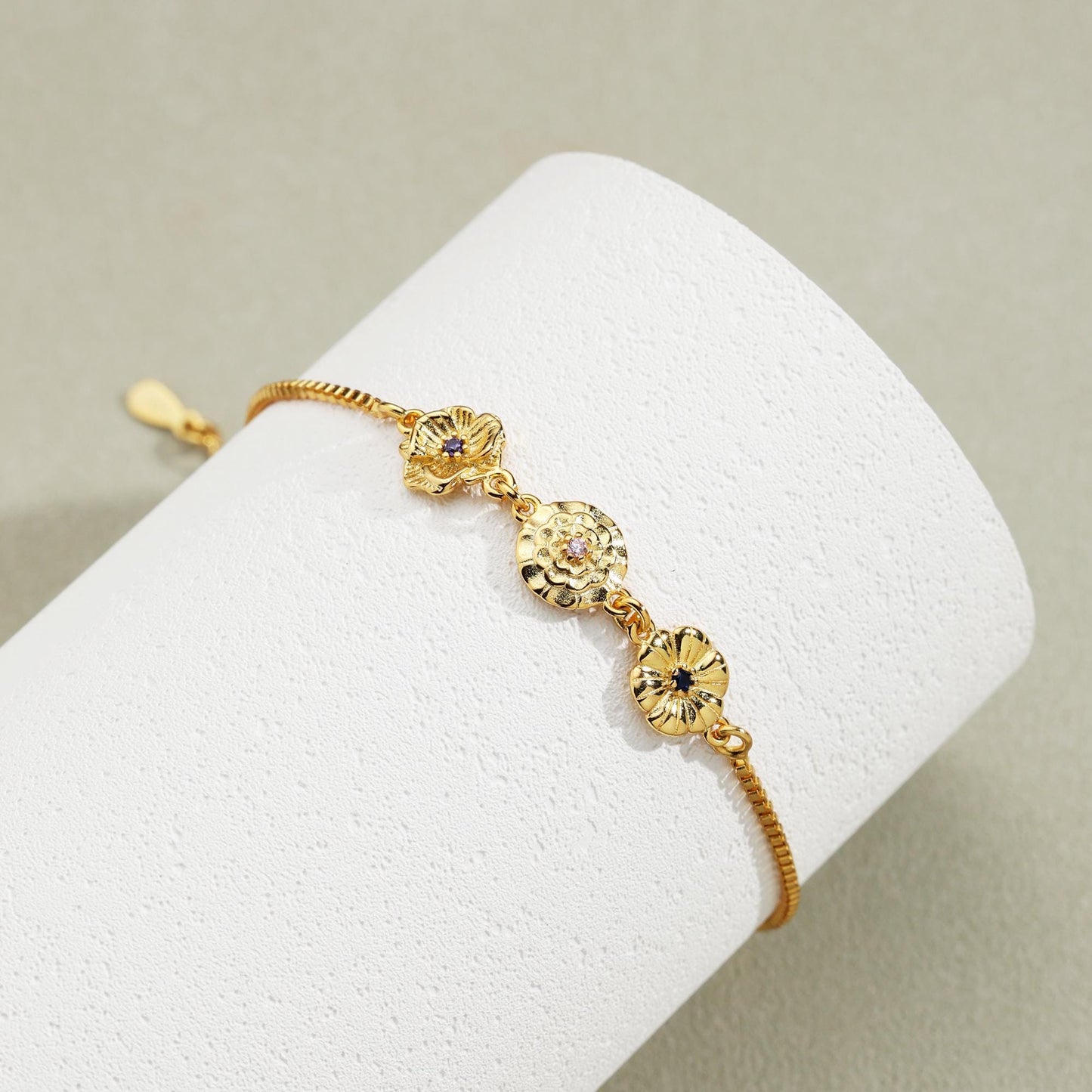 Personalized Birth Flower Bracelet