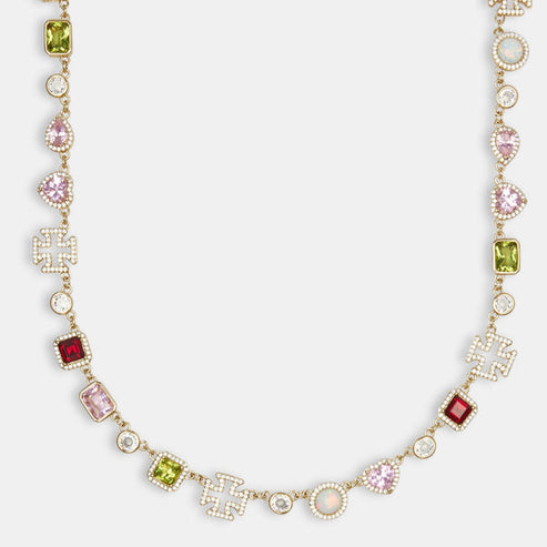 Pink Heart Multi Gem Set