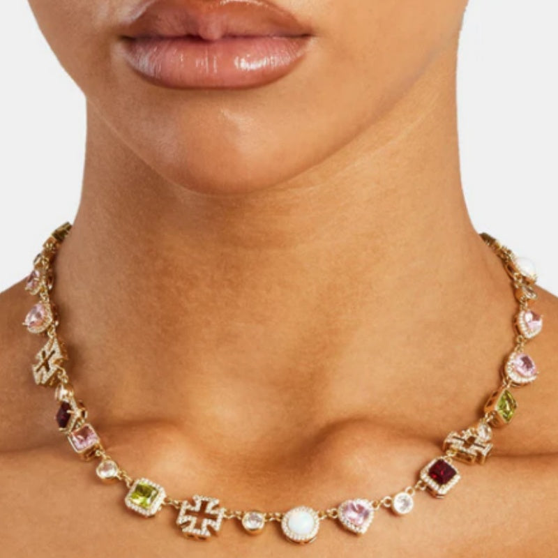 Pink Heart Multi Gem Set